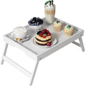 Bed Tray Table with Folding Legs, Bamboo Breakfast in Bed by Unknown