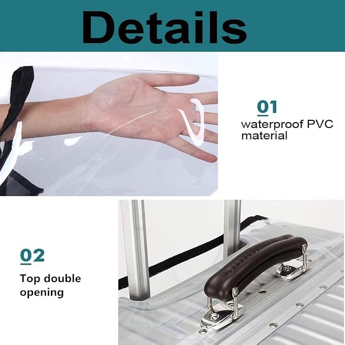 3 PCS PVC Luggage Protector Covers - Image 3