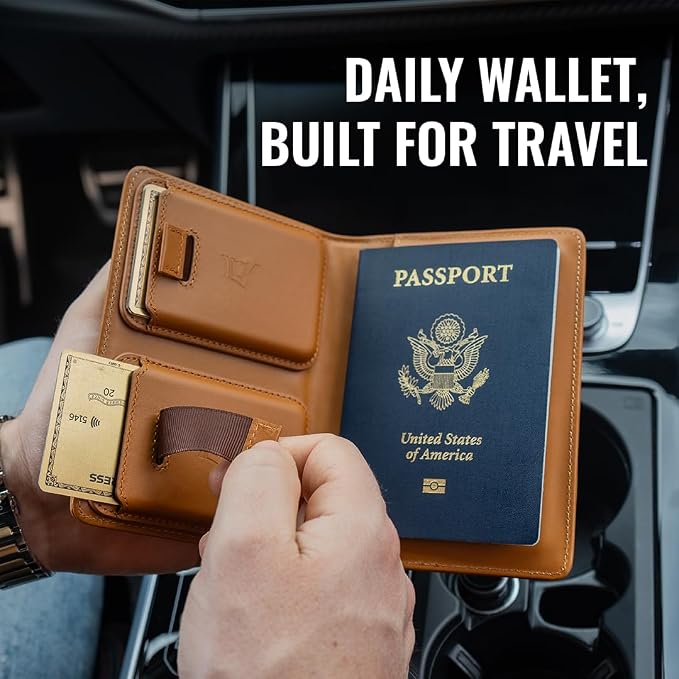 Kings Loot Passport Holder Wallet | RFID Protected Leather Travel Wallet - Image 8