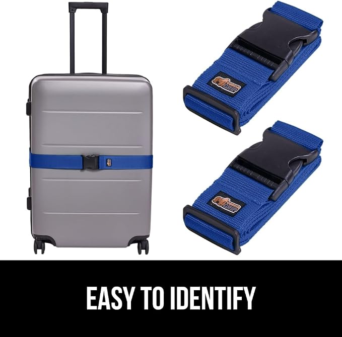 GORILLA GRIP Heavy Duty 8 Pack Adjustable Luggage Straps - Image 4