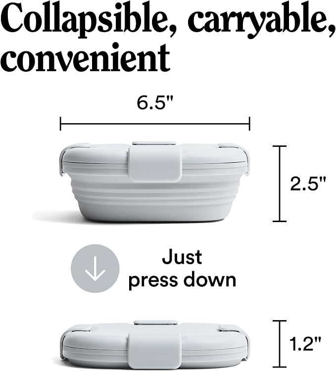 STOJO Collapsible Sandwich Box – 24oz, Reusable Food Storage Container - Image 5