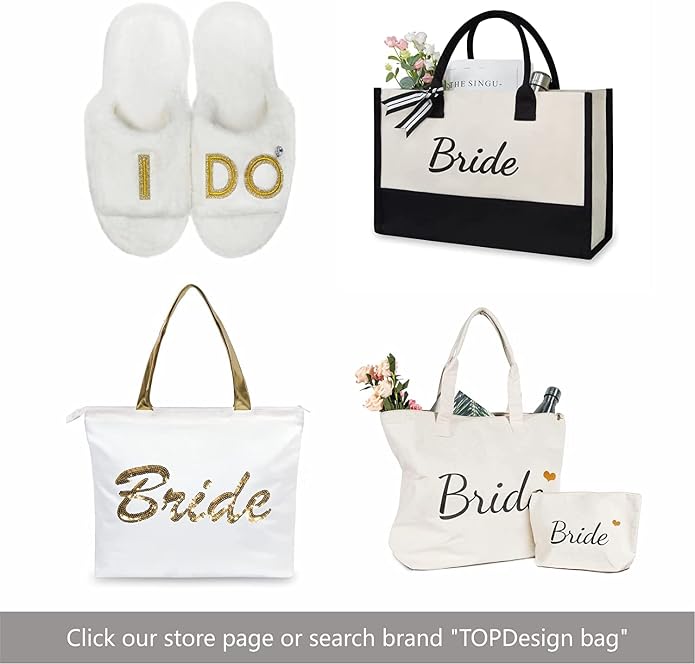 TOPDesign Canvas Tote Bag, Bridal Shower Gifts - Image 6