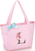 Vavabox Tote Bag, A-Z Initial Monogrammed Waterproof Tote Bag, Bridesmaid Gifts by Vavabox