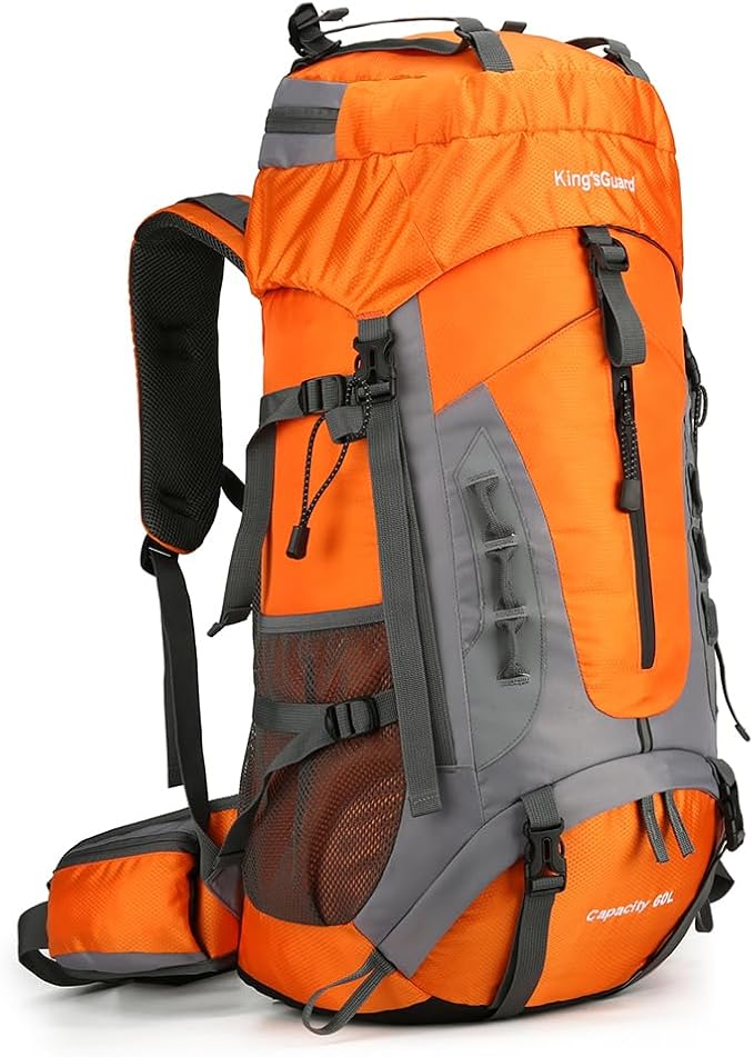 King'sGuard 60L Hiking Backpack Large Waterproof Camping Backpack by King%27sGuard