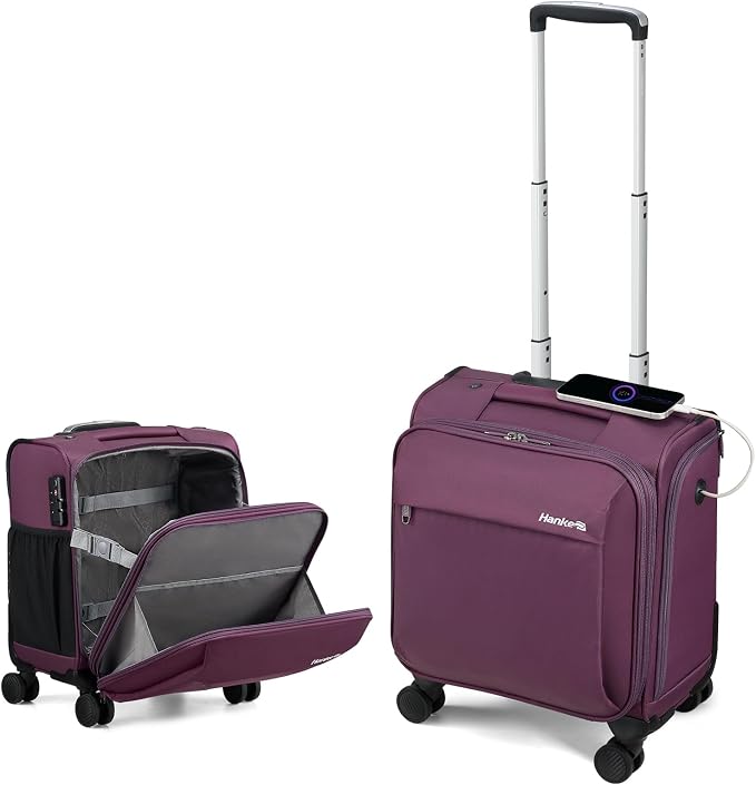 Hanke 16 Inch Underseat Carry On Luggage by Hanke