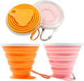Litoexpe 2 Pack Silicone Collapsible Travel Cup Portable Folding Camping Cup by PRATICALPRODUCTS