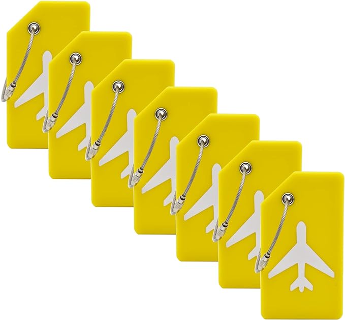 7 Pack Silicone Luggage Tag Baggage Handbag Travel Suitcase Tags by MODENGKONGJIAN