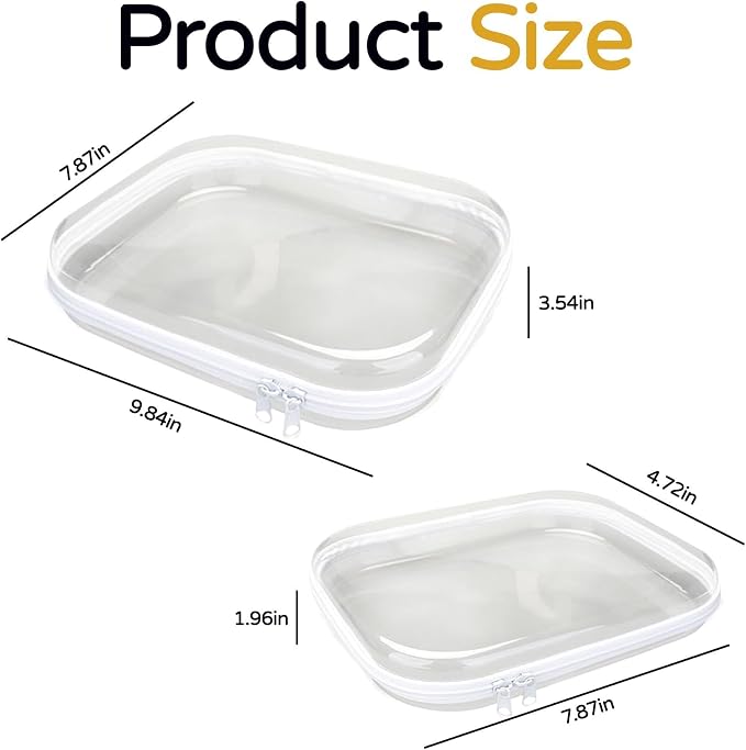 3PCS Zippered Transparent Cases - Image 2