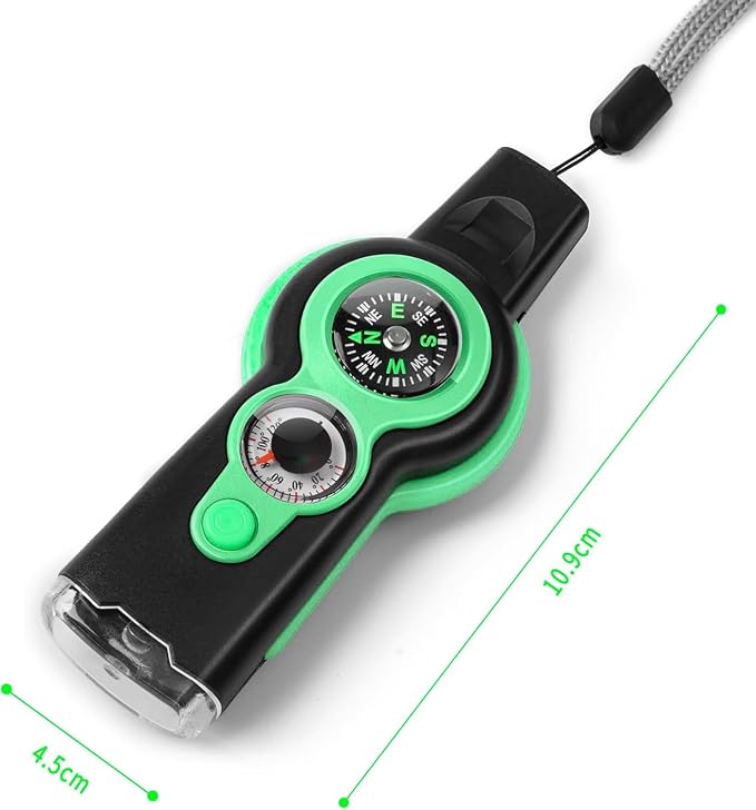 Emergency Survival Function Whistle, Outdoor Multifunctional Tool Safety Whistle - Image 4