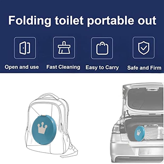 SunnySmile Travel Potty for Toddler, Portable and Foldable Toilet, Apply to - Image 7