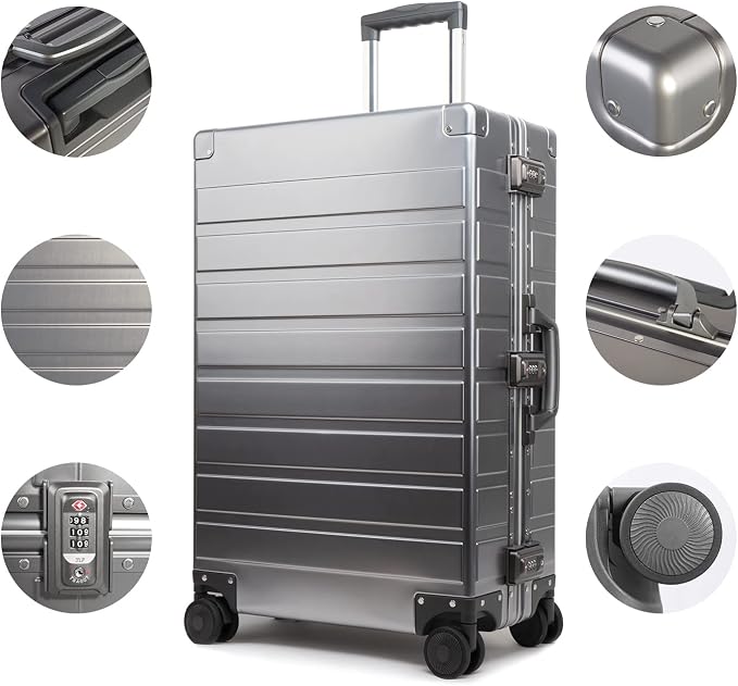 TRAVELKING All Aluminum Luggage - Image 5