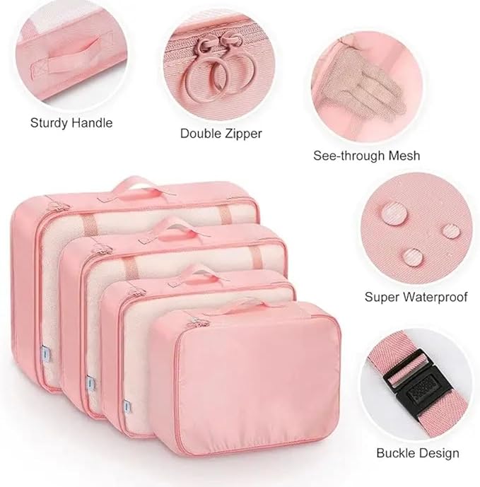 9 Set Packing Cubes for Suitcases, Aydicon Travel Luggage Packing Organizers - Image 4