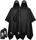 SaphiRose Hooded Rain Poncho Waterproof Raincoat Jacket by SaphiRose