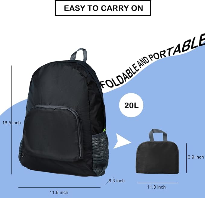 20L Hiking Daypack, Lightweight Backpack - Image 4