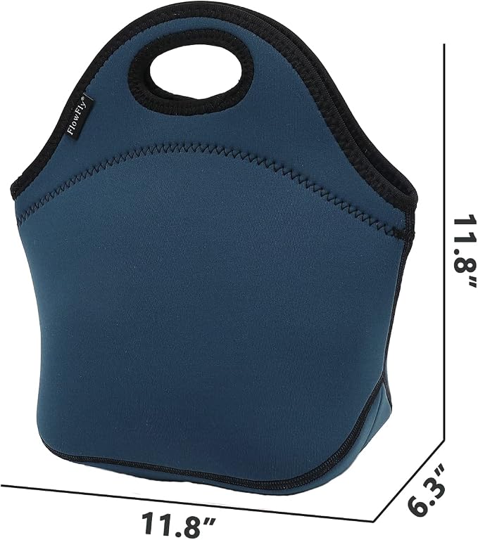 FlowFly Neoprene Kids Lunch box Insulated Soft Bag Mini Cooler Thermal Meal - Image 3