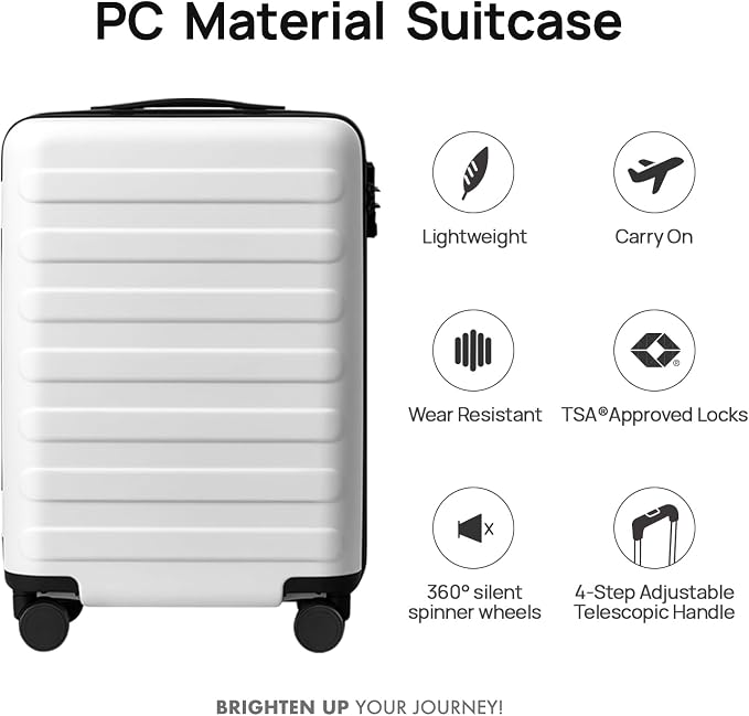 Carry on Luggage 22 X 14 X 9 Airline Approved, 20 Inch Luggage - Image 2