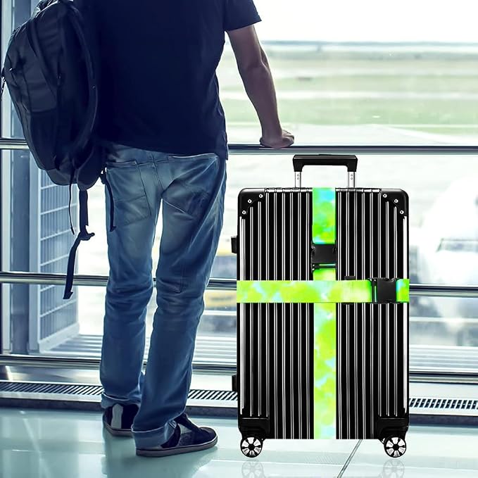 Luggage Straps for Suitcases TSA Approved-2 Pack Bright Personalized Luggage - Image 6