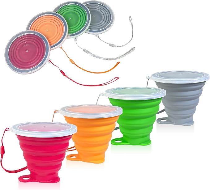 Collapsible Cups for Traveling by MeanHoo