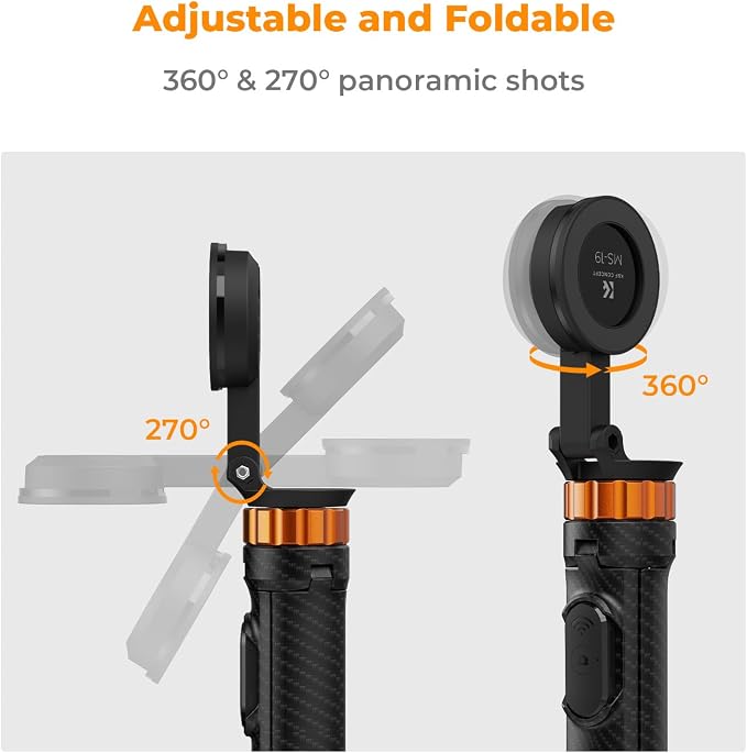K&F Concept 63'' Magnetic Selfie Stick Tripod - Image 3