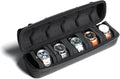 Hard Watch Travel Case, 5 slot Watch Roll Case Storage and Organizer by AUKURA