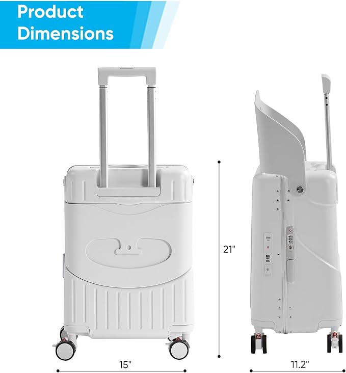 20 Inch Ride on Luggage With Seat - Image 7