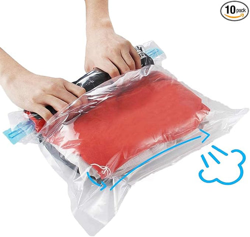 10Pack Travel Space Saver Bags, Reusable KFYM Vacuum Travel Storage Bag by KFYM