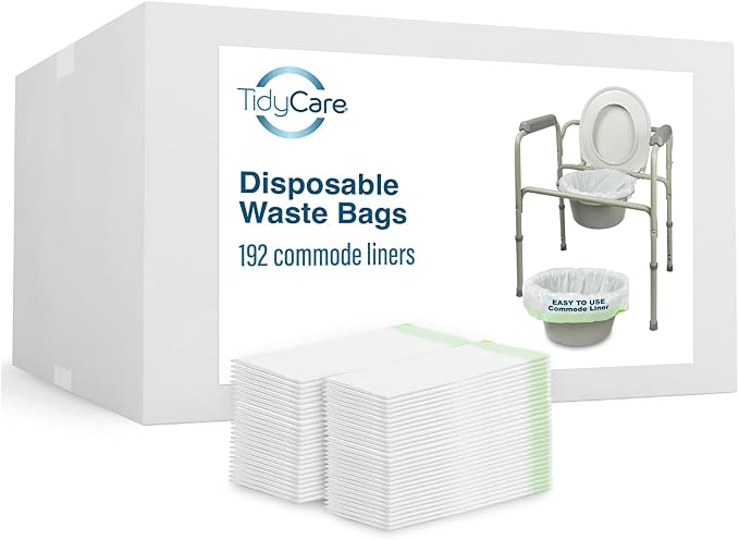 Disposable Bedside Commode Liners by TidyCare