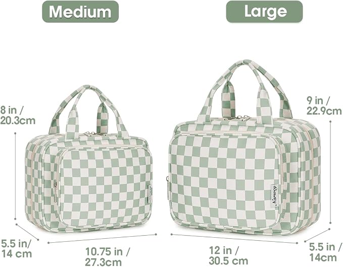Narwey Travel Toiletry Bag for Women Large Hanging Makeup Bag Organizer - Image 2