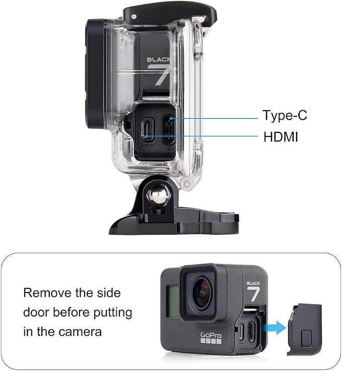 Skeleton Housing Case for Hero 2018/7/6/5 Black - Image 4