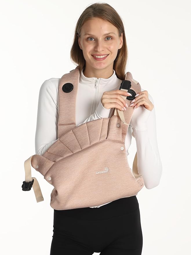 Grownsy Baby Carrier Newborn to Toddler, Ergonomic & Cozy Wraps - Image 2