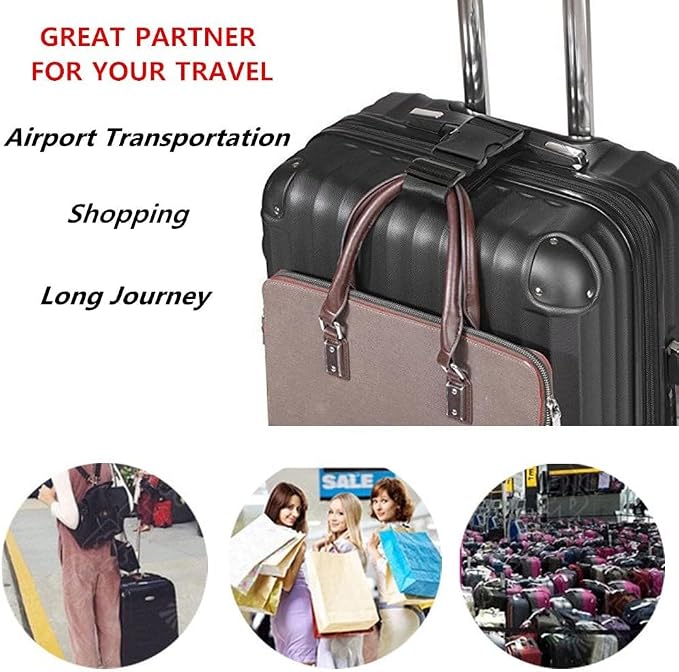 Luggage Straps for Suitcases TSA Approved, Travel Accessories to Connect Two - Image 8