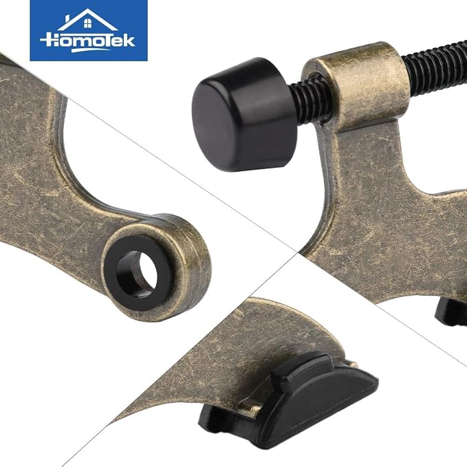HOMOTEK 24 Pack Hinge Pin Antique Brass Door Stopper, Adjustable Deluxe Heavy - Image 6
