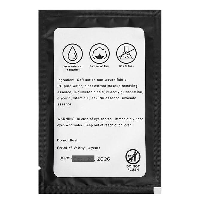 200 Count Makeup Remover Wipes Individually Wrapped Makeup Wipes Bulk Face - Image 8