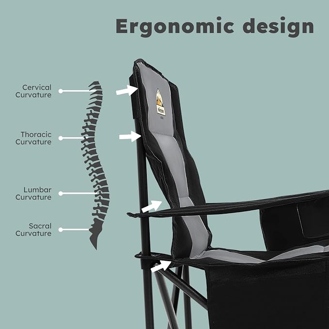 Oversized Camping Chairs 2 Pack - Image 5
