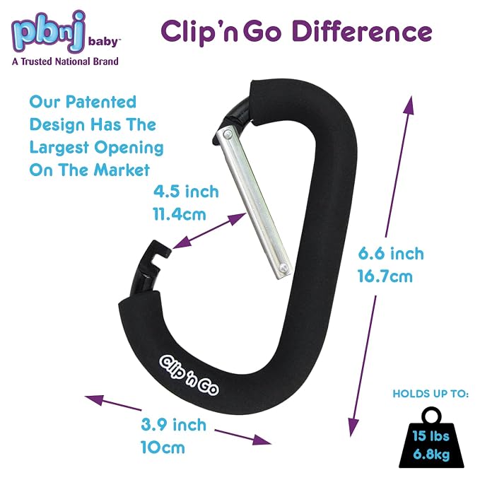 Stroller Hooks for Hanging Diaper Bags - Image 8