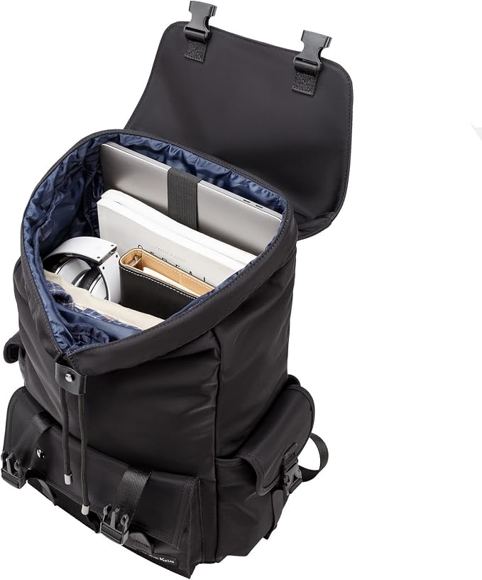 Black backpack for men, 16 inch laptop backpack - Image 8
