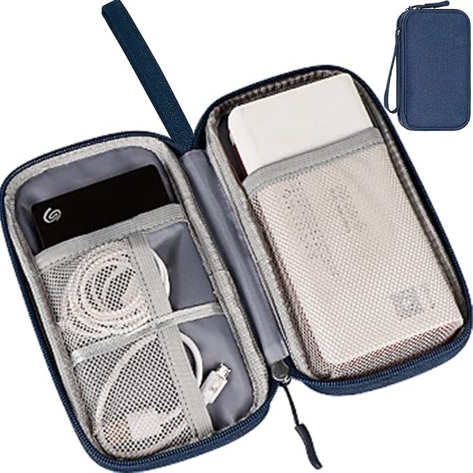 Electronic Organizer Cable Bag, Electronics Accessories Carry Cases Portable - Image 6