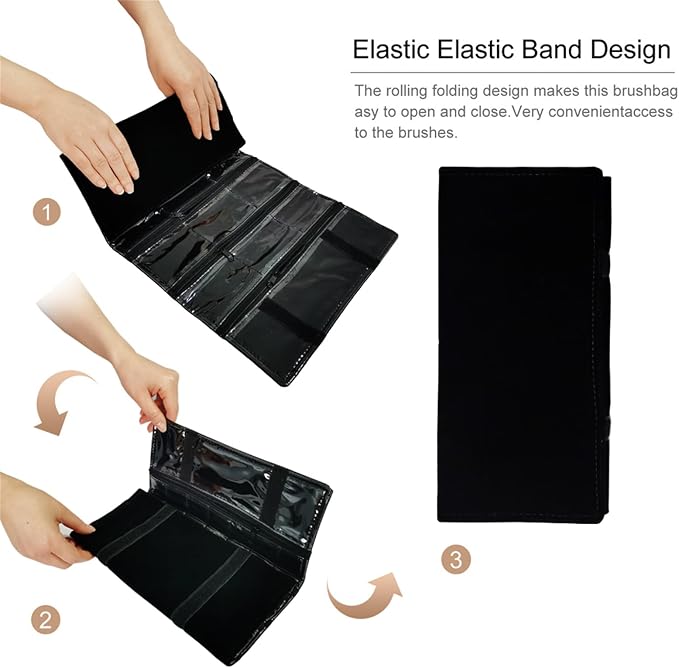Travel Jewelry Roll Bag Portable Organizer Pouch - Image 4