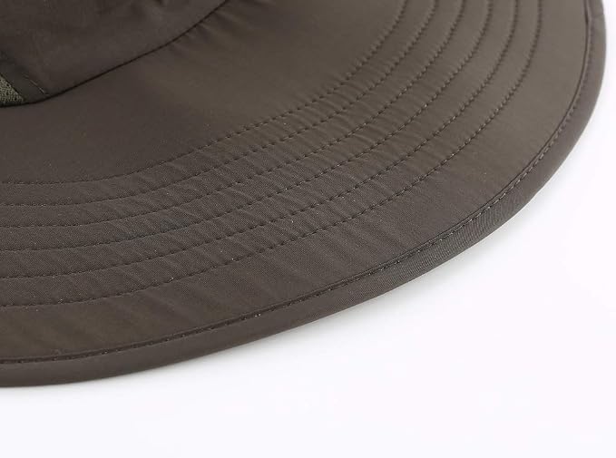 Home Prefer Outdoor UPF50+ Sun Hat Wide Brim Mesh Fishing Hat - Image 7