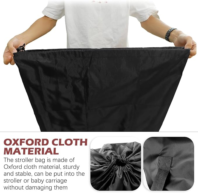 DOERDO Stroller Transport Bags, Large Foldable Carrying Storage Bag - Image 3