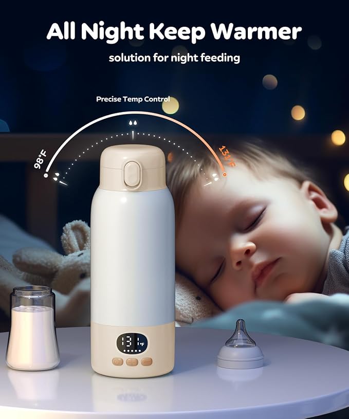 Portable Bottle Warmer for Travel, 17 Ounces Milk Warmer for Baby Breastmilk - Image 5