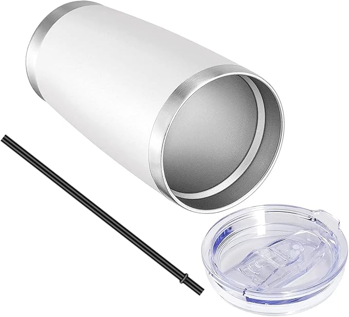 VEGOND 20oz Tumbler with Lid and Straw Stainless Steel Tumbler Cup Bulk Vacuum - Image 6