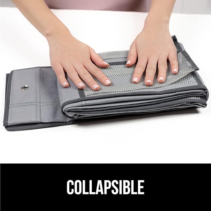 GORILLA GRIP Over the Door Shoe Organizer, 2 Pack, 24 Breathable Mesh Pockets - Image 8