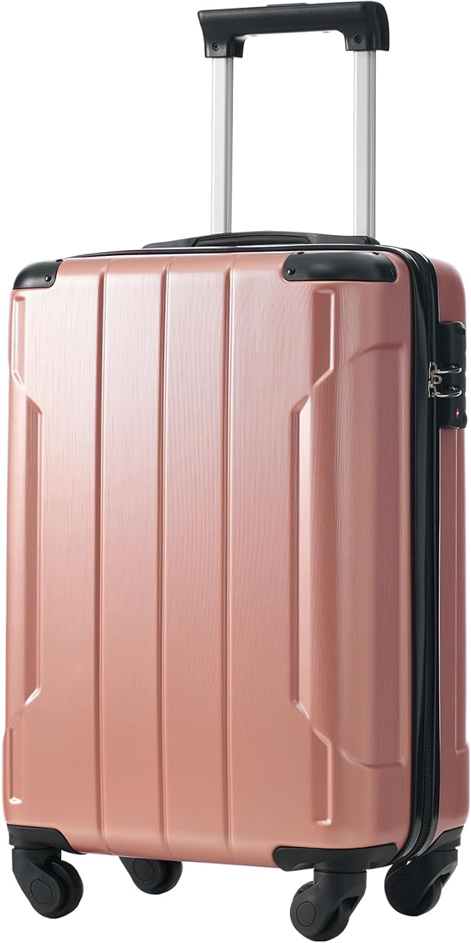 Merax 20 Inch Carry On Luggage Airline Approved, Hardshell ABS Suitcase by Merax
