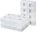Serfeymi Weekly Pill Organizer 3 Pack Medicine Organizer Travel Pill Box 7 Day by Serfeymi