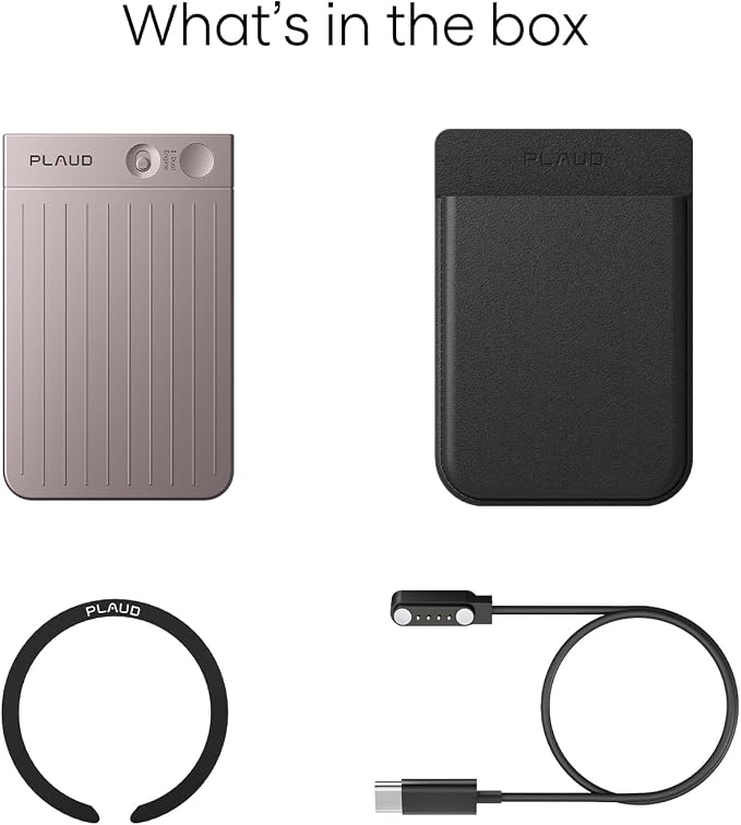 AI Voice Recorder, Note Voice Recorder w/Case, App Control, Transcribe & - Image 9