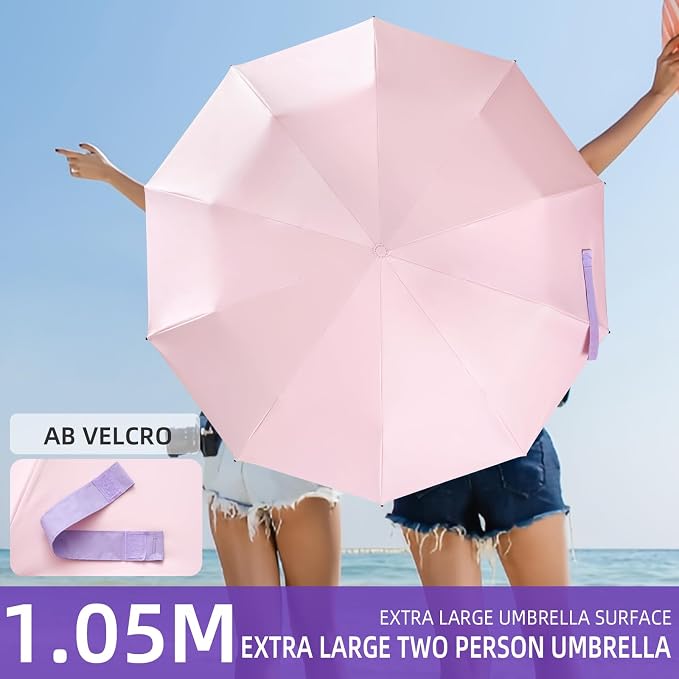 Folding Umbrella Anti-UV Compact Durable Folding Umbrella Auto Open Close - Image 7