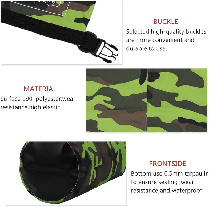 Waterproof Dry Bag 2L/5L/10L/15L/20L/30L, Roll Top Sack Keeps Gear Dry - Image 5