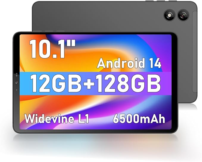 Android Tablet, 10.1 inch Android 14 Snapdragon 685 Processor, 12GB RAM 128GB by Unknown