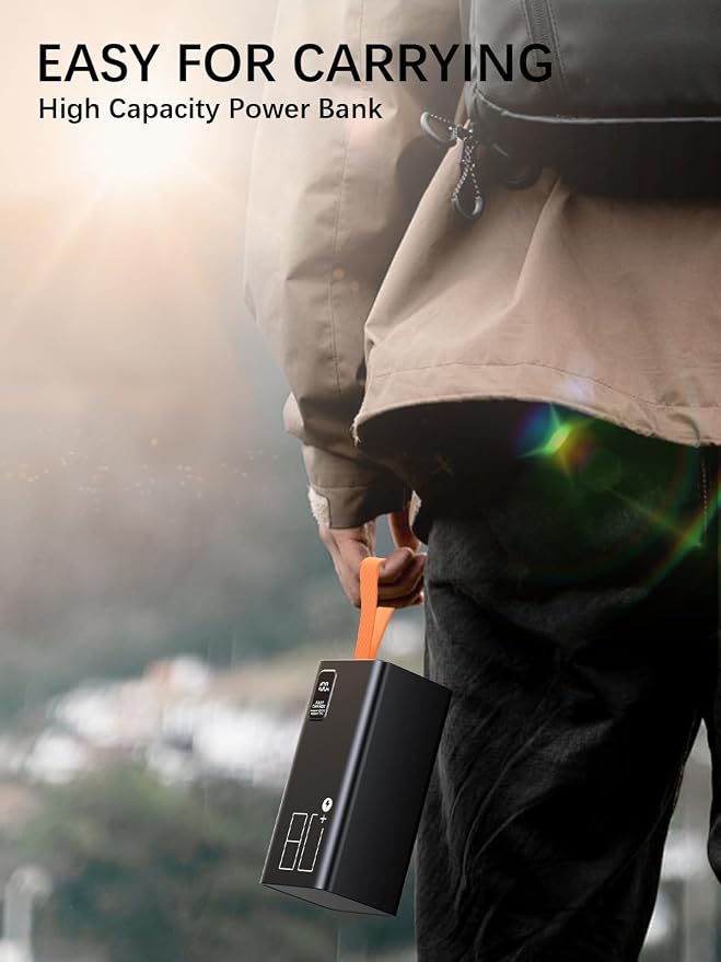 80000mAh Power Bank Fast Charging, 30W PD & QC 3.0 High Capacity Portable - Image 8